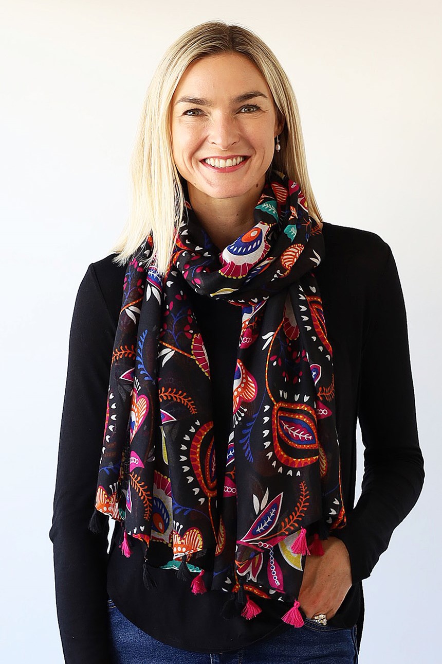 FLOWER LEAF SCARF